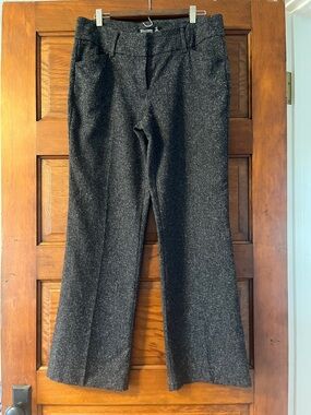 New York & Co. 7th Avenue Black and White Textured Suit Pants